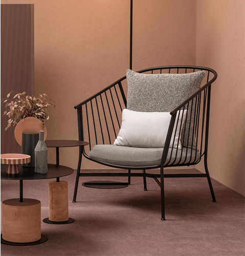 Современное кресло - JEANETTE - SP01 design - из кожи / из ткани / из стали