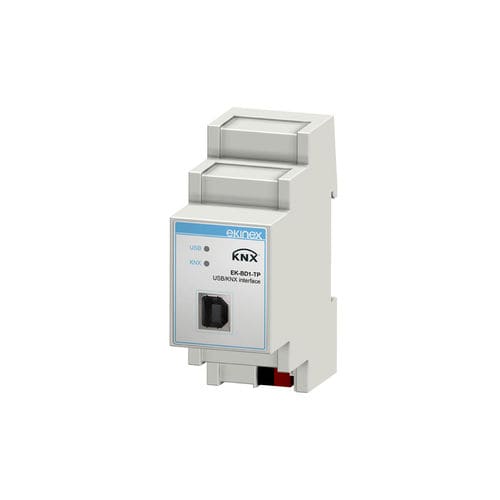 Шлюзовый блок интерфейса - EK-BD1-TP - ekinex® - на DIN-рейке / для протокола KNX / USB