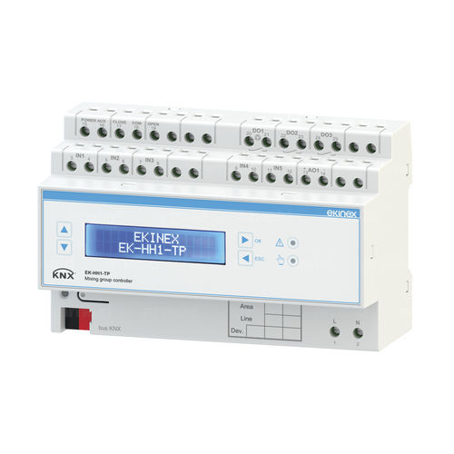 Регулятор отопления на DIN-рейке - EK-HH1-TP - ekinex® - для охлаждения / для теплового насоса