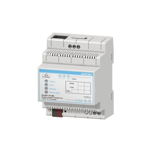 Шлюзовый блок интерфейса - EK-BH1-TP-485 - ekinex® - на DIN-рейке / для протокола KNX / RS485