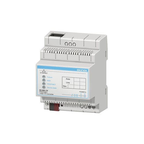 Шлюзовый блок интерфейса - EK-BN1-TP - ekinex® - на DIN-рейке / для протокола KNX / Ethernet