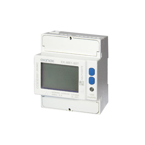 Трехфазовый счетчик электроэнергии - EK-ME1-80T - ekinex® - цифровой / 50 Гц / 60 Гц