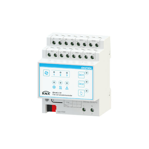 Клавиатура устройства управления для вентиляционной системы - EK-HC1-TP - ekinex® - для системы обогрева / для протокола KNX