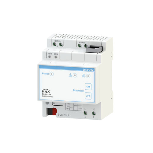 Шлюзовый блок интерфейса - EK-BG1-TP - ekinex® - на DIN-рейке / для протокола KNX / Ethernet
