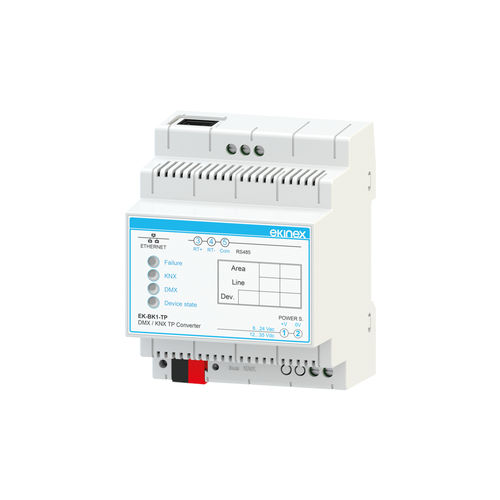 Шлюзовый блок интерфейса - EK-BK1-TP - ekinex® - на DIN-рейке / для протокола KNX / DMX