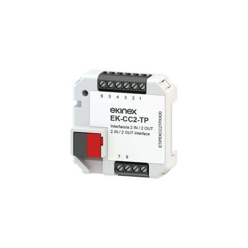 Блок интерфейса с бинарными входами - EK-CC2-TP - ekinex® - бинарный выход / на DIN-рейке / для протокола KNX