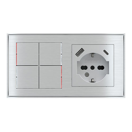 Переключатель для системы домашней автоматизации - EK-E12-TP | EK-PWS-IT-USB - ekinex® - для рольставней / для жалюзи / для вентиляции
