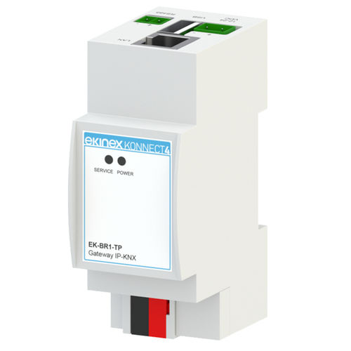 Шлюзовый блок интерфейса - EK-BR1-TP - ekinex® - на DIN-рейке / для протокола KNX / IP