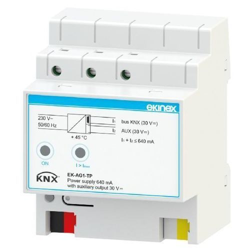 Источник электропитания AC/DC - EK-AG1-TP - ekinex® - на DIN-рейке / с двумя выходами / для систем автоматизации зданий