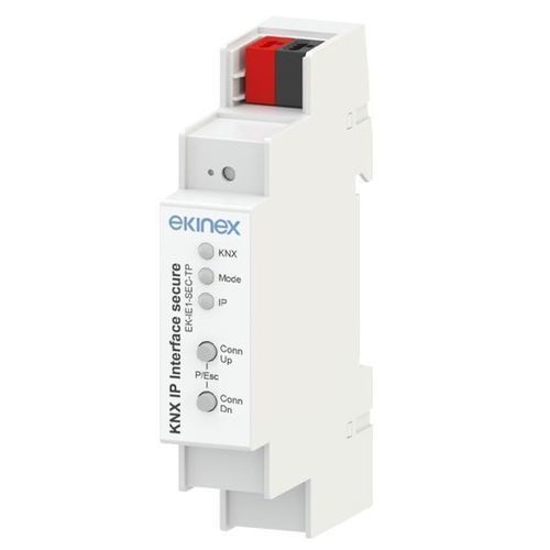 Блок интерфейса на DIN-рейке - EK-IE1-SEC-TP - ekinex® - для протокола KNX / IP / ЛВС