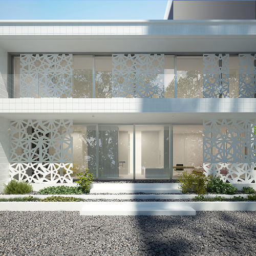 Декоративная панель для внутренней компоновки - LATTICE QATAR - DEMAMBA - для фасада / из дерева / МДФ