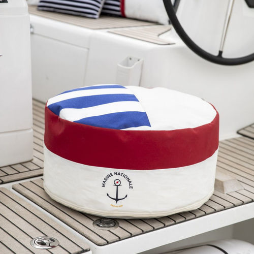 Современный пуф - Solo French Navy - 727 sailbags - из ткани / из ПВХ / из переработанной парусины