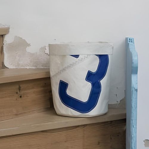Урна для бумаги из ткани - 727 sailbags - из переработанных парусов
