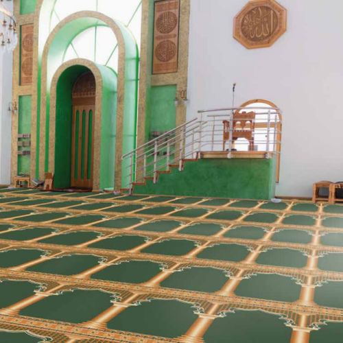 Тафтинговое ковровое покрытие - MOSQUE - Halbmond - с разрезным ворсом / из полиамида / для профессионального использования