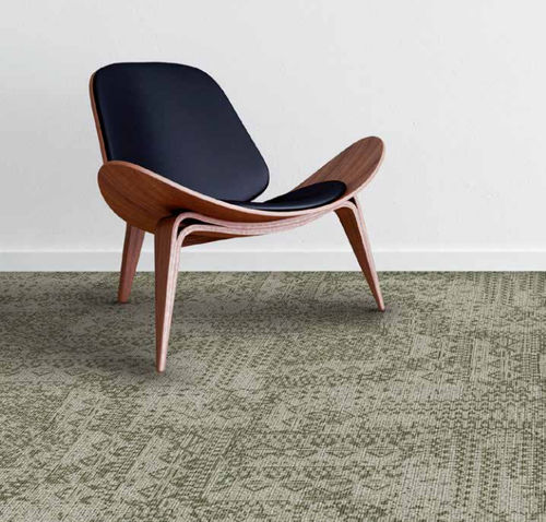 Тафтинговое ковровое покрытие - FLAX FLOOR  - Halbmond - из полиамида / из льна / для профессионального использования