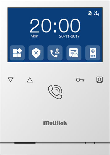 Белый видеотелефон - LIM-43 - Multitek Electronics - черный / для домашнего использования / встраиваемый