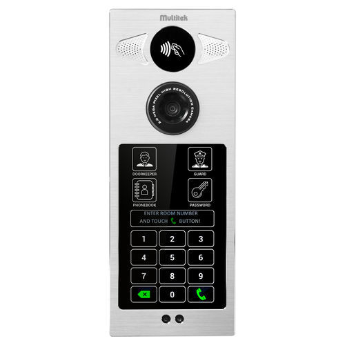 Дверная станция из алюминия - DIP70 - Multitek Electronics - для домашнего использования / настенная / с утопленным монтажом