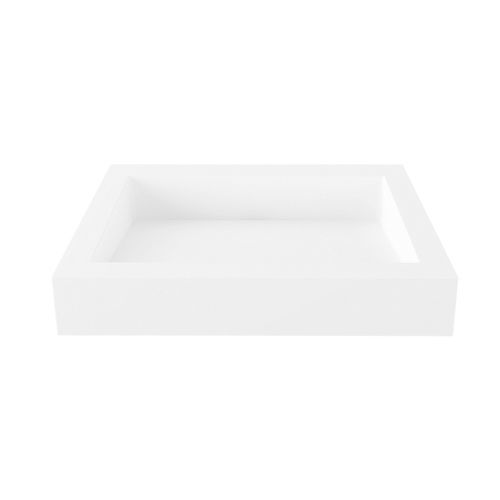 Подвесная раковина - RIVAGE - SUPRATECH - из Solid Surface / для лиц с ограниченной подвижностью / прямоугольная