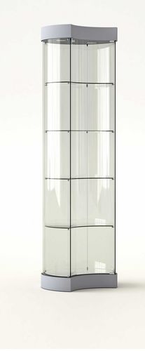 Современный стеклянный шкаф - 209/ML - Castellani.it srl - на основании / из стекла / из дуба