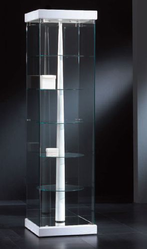 Современный стеклянный шкаф - 5/G - Castellani.it srl - на основании / из стекла / из лакированной древесины