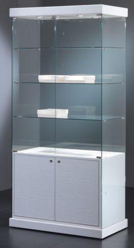 Современный стеклянный шкаф - 9/SM - Castellani.it srl - на основании / из стекла / с подсветкой