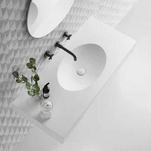 Столешница для раковины из мрамора - LUNA - Claybrook interiors - из натурального камня