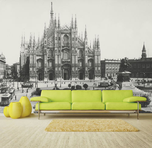 Современный обои - MILANO – PIAZZA DUOMO - Skinwall - из ткани / виниловый / природный мотив