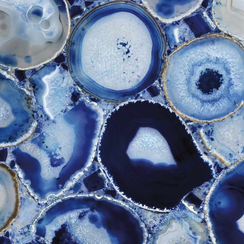 Плитка из полудрагоценного камня - BLUE AGATE - Elite Stone - для интерьера / настенная / для напольной поверхности