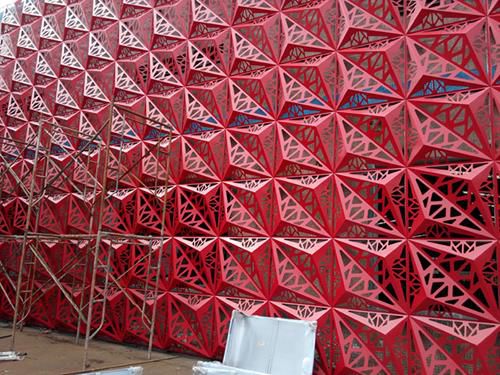 Декоративное листовое железо - Shanhe aluminum building material co.,ltd - из алюминия / для фасада