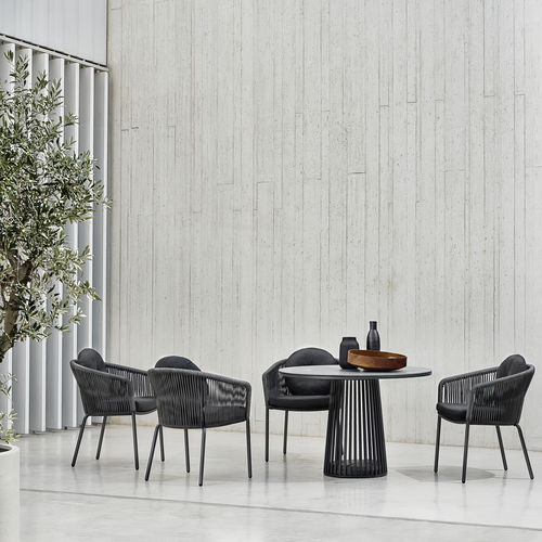 Современный стул для сада - LOOP Dining Chair - Solpuri - для наружного применения / из водостойкого текстиля / из синтетического волокна