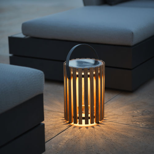 Настольная лампа - STAR Lamp Small - Solpuri - из тикового дерева / современная / заряжаемая