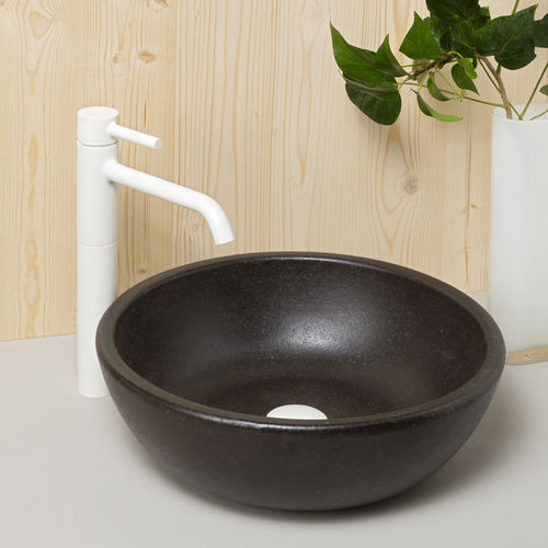 Настольная раковина - TOSSA - CERAMICA FERRES - из песчаника / круглая / 1 отверстие