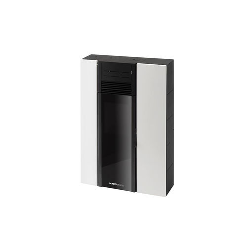 Печь-камин на пеллетах - C8 COMPACT - Moretti Design Gruppo - 0-5 кВ / 5 кВ...10 кВ / современная