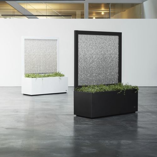 Разделительная перегородка панель - BOIRA - Hobby Flower - из алюминия / из нержавеющей стали / с кадкой для садовых растений