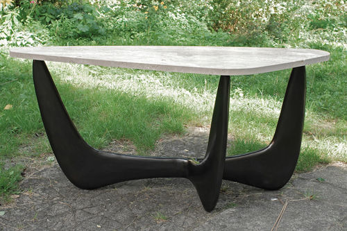 Современный стол-консоль - SANDY - Atelier Stefan Leo - из бронзы / из травертина / для бытового использования