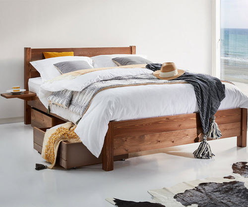 Двуспальная кровать - OXFORD - Get Laid Beds - современная / со встроенным ящиком / из дуба