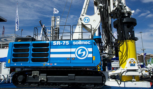 Сверлильный станок с дизельным двигателем - SR-75 - SOILMEC S.P.A. - поворотная / с обратной циркуляцией / для строительной площадки