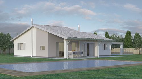 Сборный дом - YORK - Bio house - экологический / сейсмостойкий / модульный