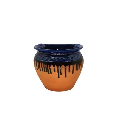 Садовый горшок из глазированной керамики - Poterie de la Madeleine - настенный / круглый / для бытового использования