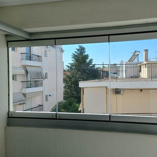 Окно из кристалла - IN VRILISSIA - Atrio Glass Doors - с небьющимся стеклом / из алюминия / складное