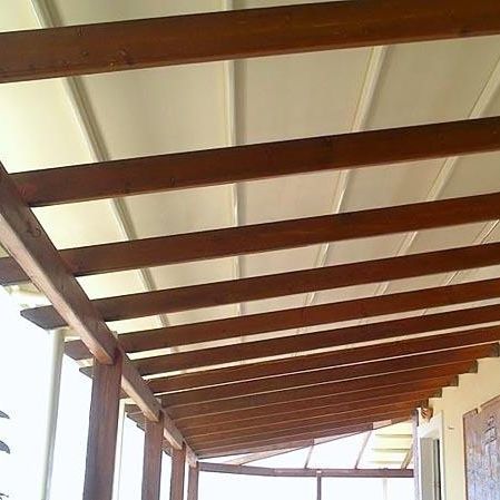 Пергола пристроенная к зданию - AT KASTELA - Atrio Glass Doors - из дерева / из металла / на заказ