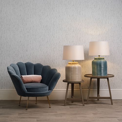 Настольная лампа - TIDAL - David Hunt Lighting - из шелка / из льна / из керамики