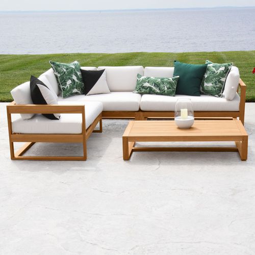 Угловой диван - CASITA : 9083 - COUNTRY CASUAL TEAK - современный / для сада / из ткани