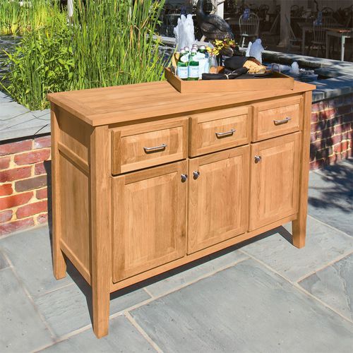 Современный буфет - BERWICK : 4836 - COUNTRY CASUAL TEAK - из тикового дерева / садовый