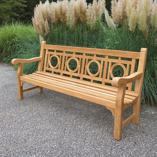 Современная скамейка - LEAGRAVE  - COUNTRY CASUAL TEAK - из тикового дерева / из лиственных пород дерева / со спинкой