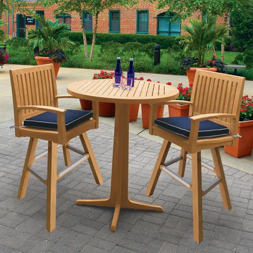 Современный барный стул - FOXHALL - COUNTRY CASUAL TEAK - для интерьера / из тикового дерева / со съемной подушкой