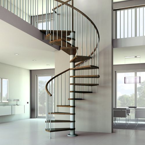 Винтовая лестница - C20-KIT - d'OPERA STAIRS - с деревянными ступеньками / металлическая конструкция / современная