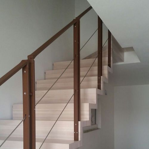 Ограждение из нержавеющей стали - R7 - d'OPERA STAIRS - с тросами / для интерьера / для лестниц