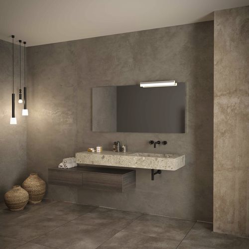 Настенная тумба под умывальник - TOP COMP 03 - NOVEL BATHROOM FURNITURE - из дуба / из лакированной древесины / из цельной древесины