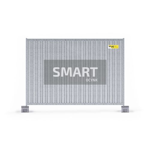 Забор с панелями - SMART - TLC Sp. z o.o. - для стройки / промышленный / из стали